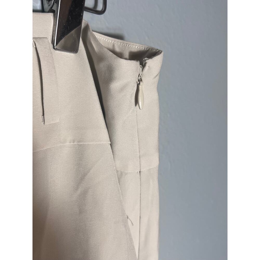 Golftini Women’s Sz 12 Ruffled Pleated Golf Skirt Skort Beige Cream Preppy Luxe - Picture 6 of 10